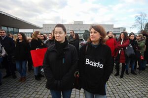 greve enfermeiros - manifestação Sindepor 