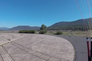 Curious Kangaroo Charges Paraglider.mp4