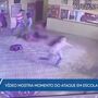 O início do massacre filmado pelas câmaras da escola 