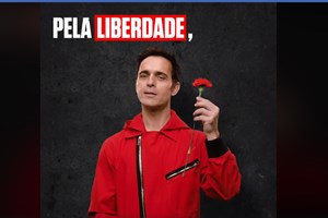 Ator da'La Casa de Papel' canta 'Grândola, Vila Morena'