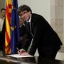 Puigdemont regressou a Espanha e arrisca detenção