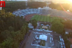 As imagens do estádio do Jamor vistas pelo drone da CMTV