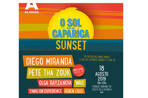Primeiro Sol da Caparica Sunset para os amantes de dance music