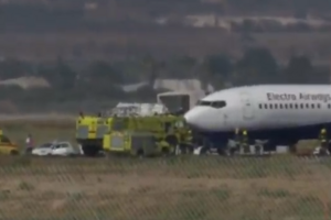 Avião com mais de 150 pessoas a bordo aterra de emergência em Aeroporto de Tel Aviv em Israel