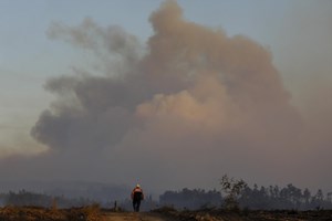 Incêndio obriga a evacuação de aldeia em Ourém