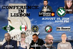 cartaz conferência neonazi 