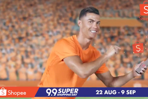 Cristiano Ronaldo deu a cara em anúncio na Ásia. "Pior coisa que já vi" dizem as redes sociais