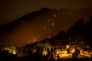 Grã Canária incêndio