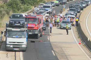 Colisão entre camiões corta A22 em Loulé no sentido Lagos - Castro Marim
