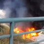 Autocarro incendeia-se em Gondomar