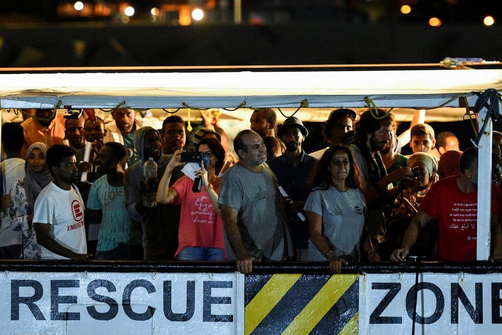 refugiados Open Arms Lampedusa 