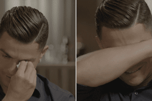 Cristiano Ronaldo desfaz-se em lágrimas após ver vídeo do pai