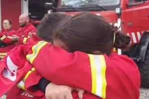 Bombeiro finge saída para pedir a namorada em casamento em Vendas Novas