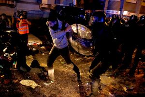 barcelona manif segundo dia polícia