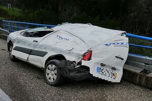 Veículo pesado esmagou outras viaturas que circulavam naquela autoestrada
