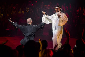 Conan Osiris durante o seu concerto no Coliseu 