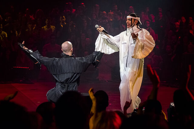 Conan Osiris durante o seu concerto no Coliseu 