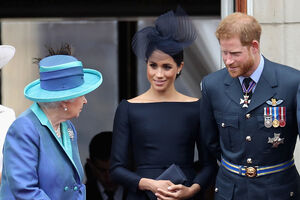 Harry, Meghan e Isabel II
