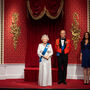 Meghan e Harry afastados da família real no Madame Tussauds