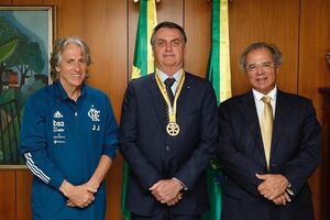 Jorge Jesus recebido por Bolsonaro em Brasília