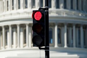 Semáforo sinal vermelho