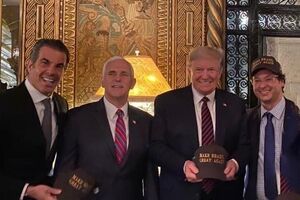 Fabio Wajngarten no almoço com Donald Trump