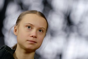 Greta Thunberg recebida por Angela Merkel