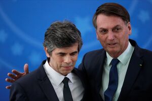 Nelson Teich e Jair Bolsonaro