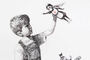 Banksy Quadro enfermeira heroína