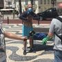 Marcelo não resistiu ao calor e aproveitou para ir à praia
