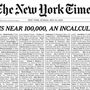 'Uma perda incalculável': Capa do The New York Times com alusão às vítimas de coronavírus corre o Mundo
