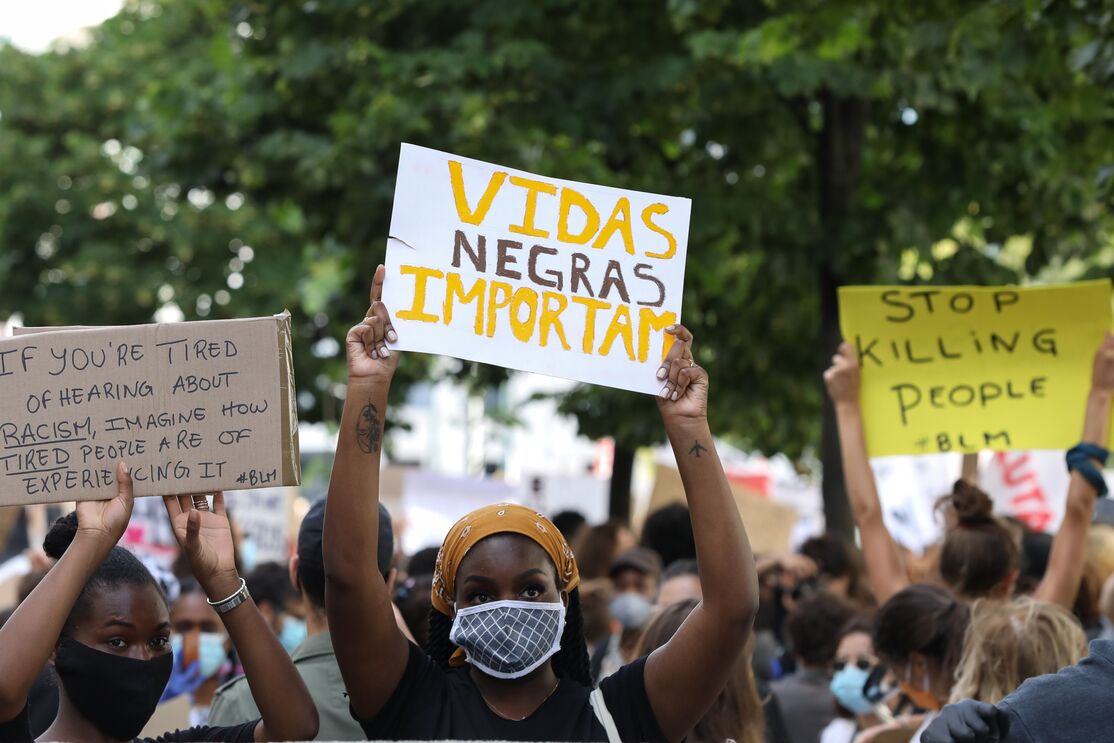 Manifestação George Floyd/ Black Lives Matter Lisboa Portugal