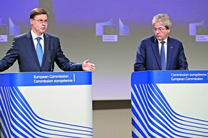  Dombrovskis e Gentiloni 