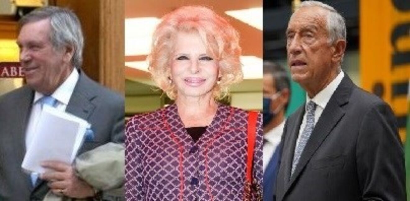 João Brito e Cunha, Lili Caneças e Marcelo Rebelo de Sousa	