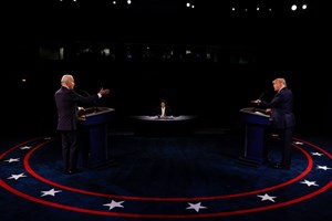 O último frente a frente de Trump e Biden