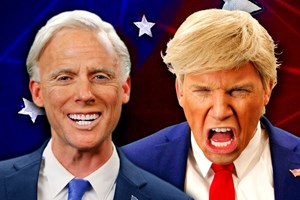 Oiça 'Donald Trump' e 'Joe Biden' a debaterem numa batalha de rap