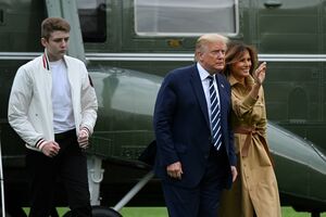 Donald, Melania e Barron Trump