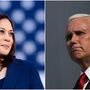 EUA. Harris e Pence separados por acrílico durante debate