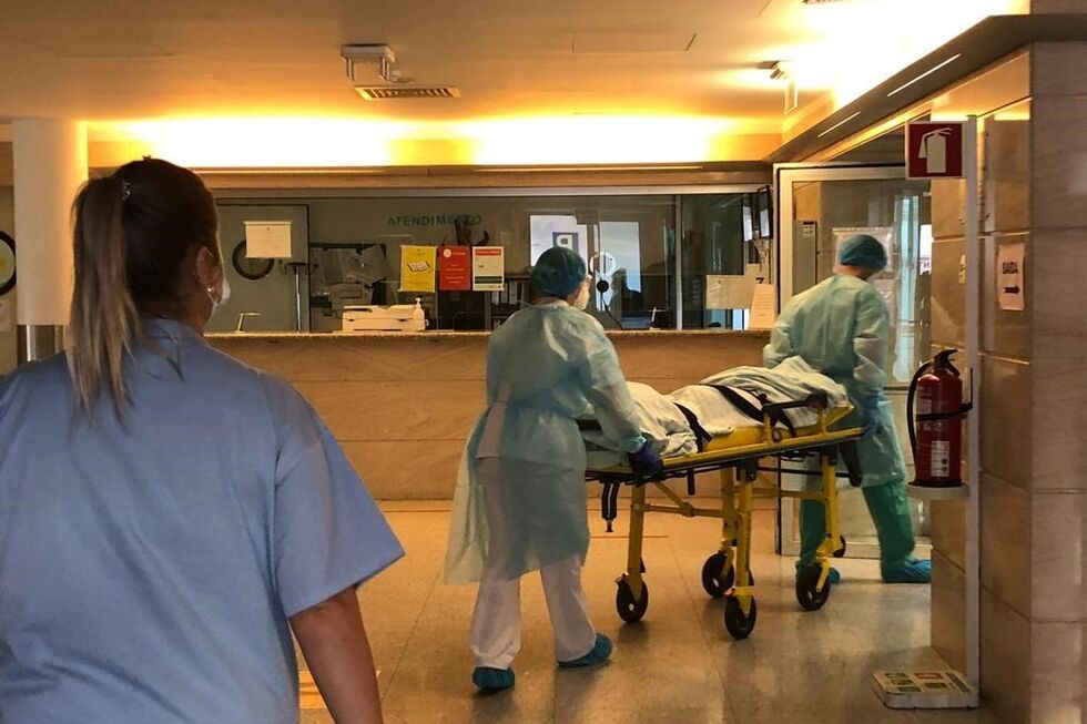 Doentes com Covid-19 no Hospital das Forças Armadas, em Lisboa