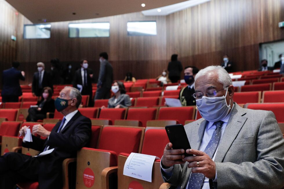 Reunião Infarmed António Costa e Marcelo Rebelo de sousa