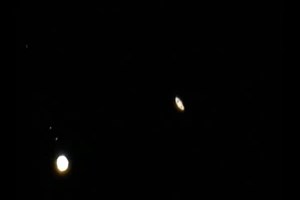 Júpiter e Saturno 'quase juntos' no céu da Gran Canária