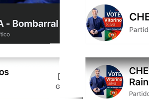 Páginas do Chega apelam ao voto em Tino de Rans
