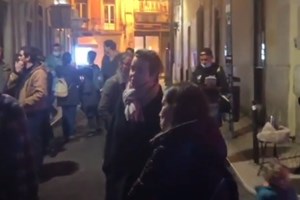Grupo manifestou-se sem máscaras e ninguém foi multado