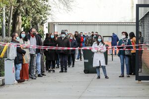 Filas para votar nas Presidenciais