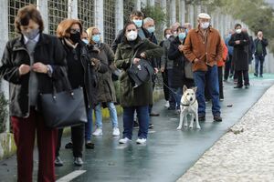 Filas para votar nas Presidenciais
