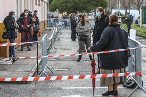 Filas para votar nas Presidenciais