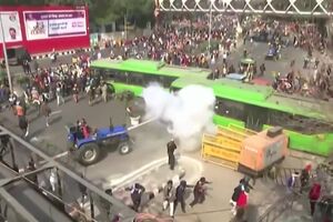 Protesto agricultores na Índia - Sábado 