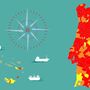 Pandemia pinta Portugal de vermelho: São já 215 os concelhos em risco extremo. Veja o seu no mapa