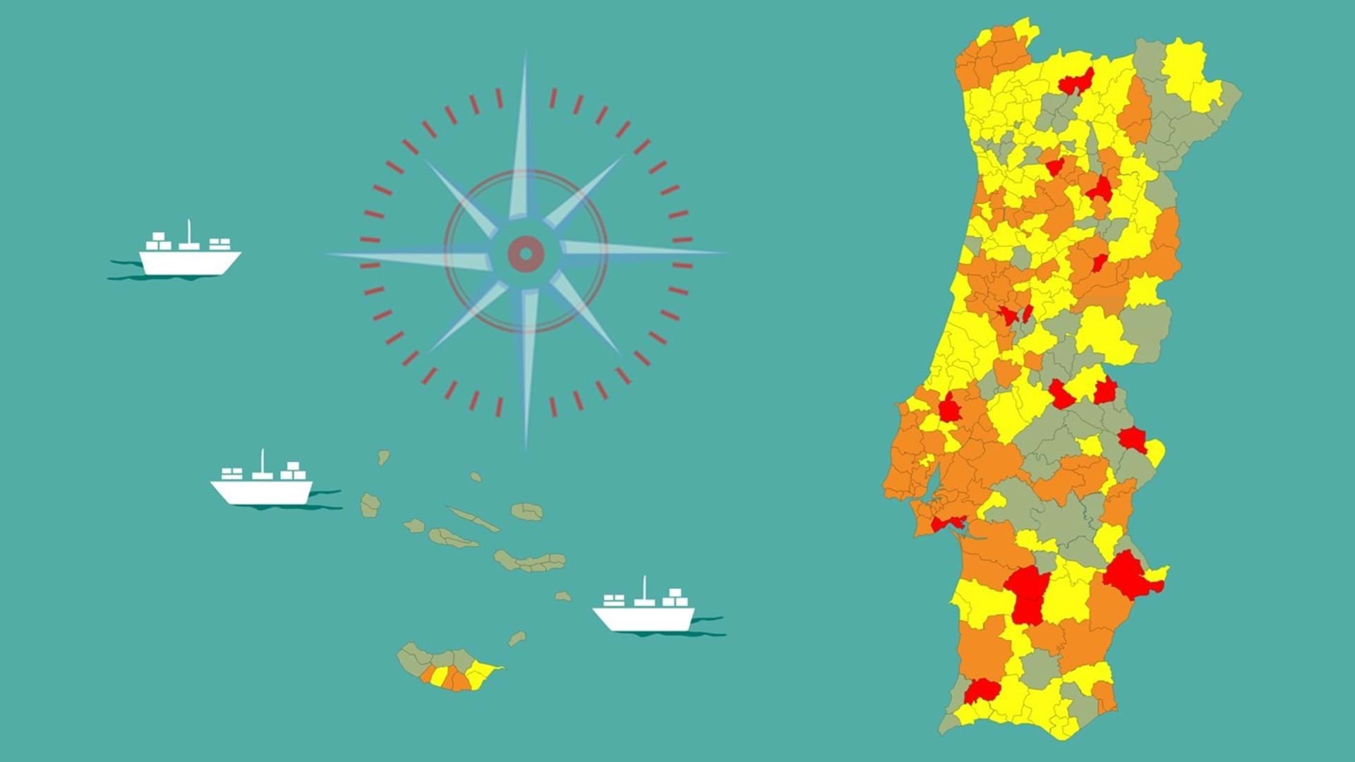 Portugal Já Só Tem 15 Concelhos Em Risco Extremo Veja No Mapa Como Está O Seu Portugal SÁbado 2247