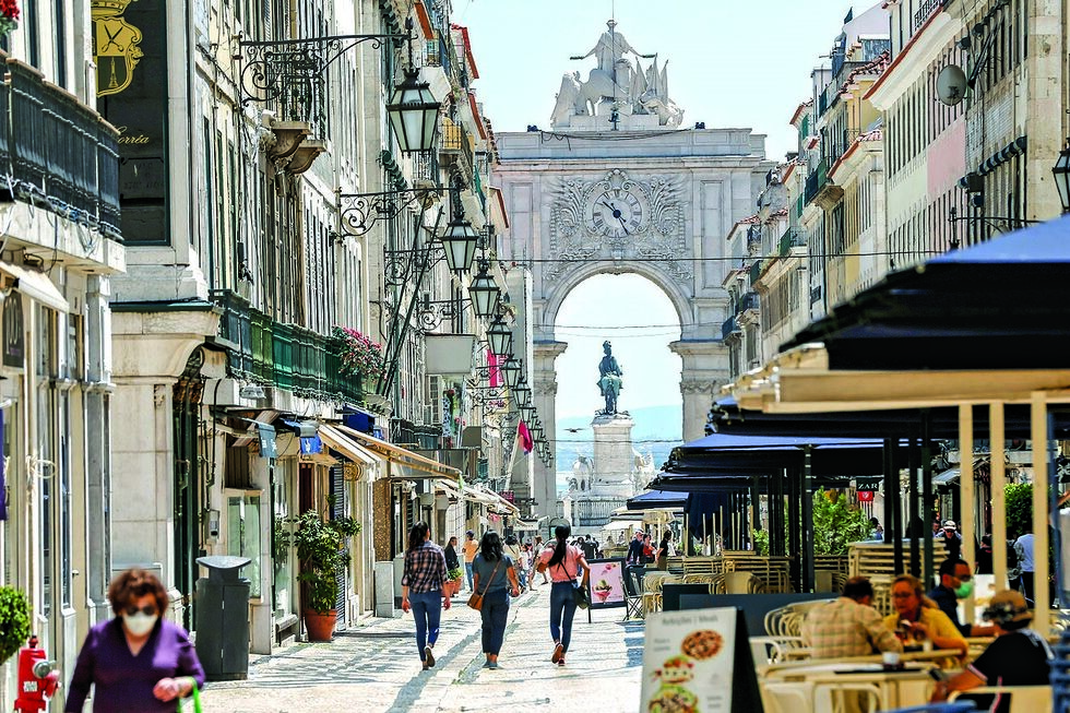 lisboa rua do ouro pessoas